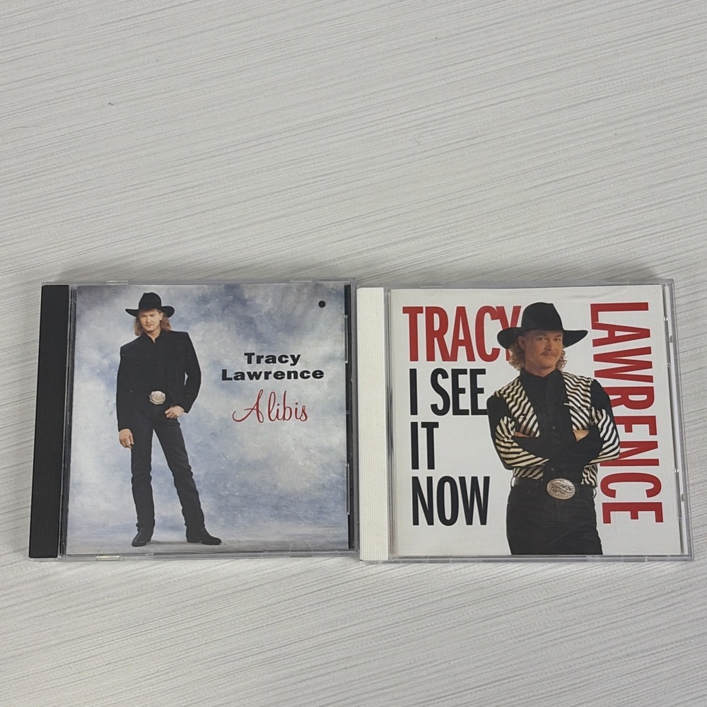 Tracy Lawrence CD Lot: Alibis  & I See It Now Country Music Albums